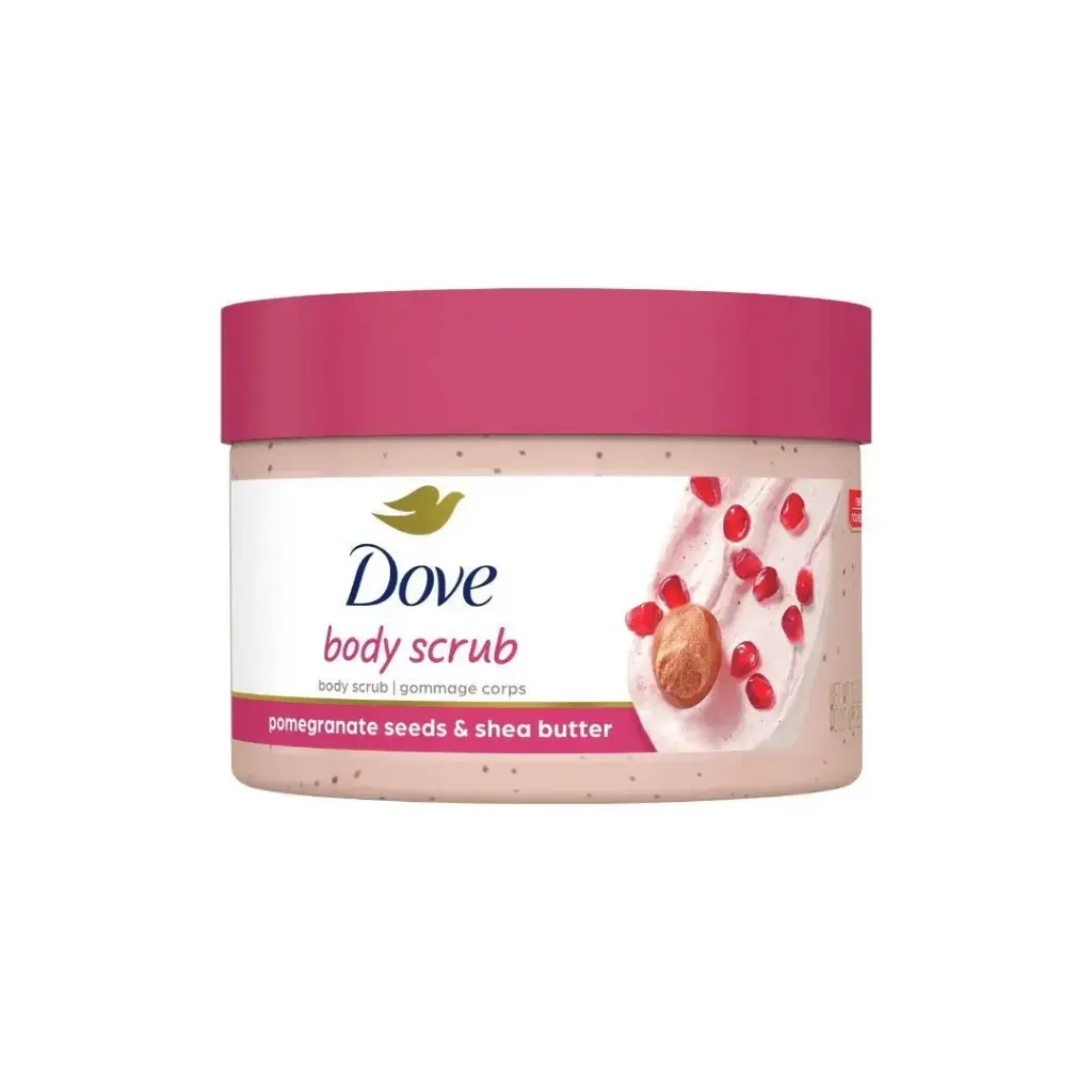 سكراب للجسم بذور الرمان وزبدة الشيا دوف - 298غرام | Dove body scrub pomegranate seeds & shea butter